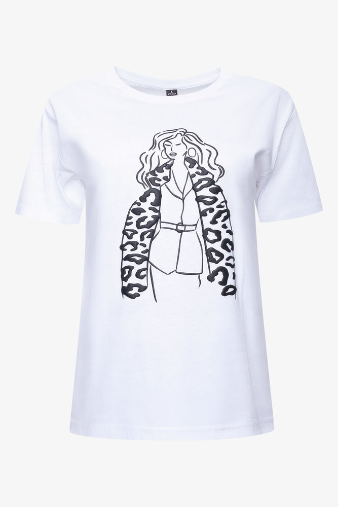 Women Short Sleeve T-Shirt White