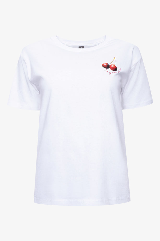 Cherry Short Sleeve T-Shirt White