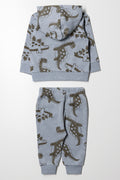 Hooded Dinosaur Tracksuit Grey (3)