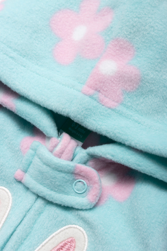 Bunny Babygrow Aqua (1)