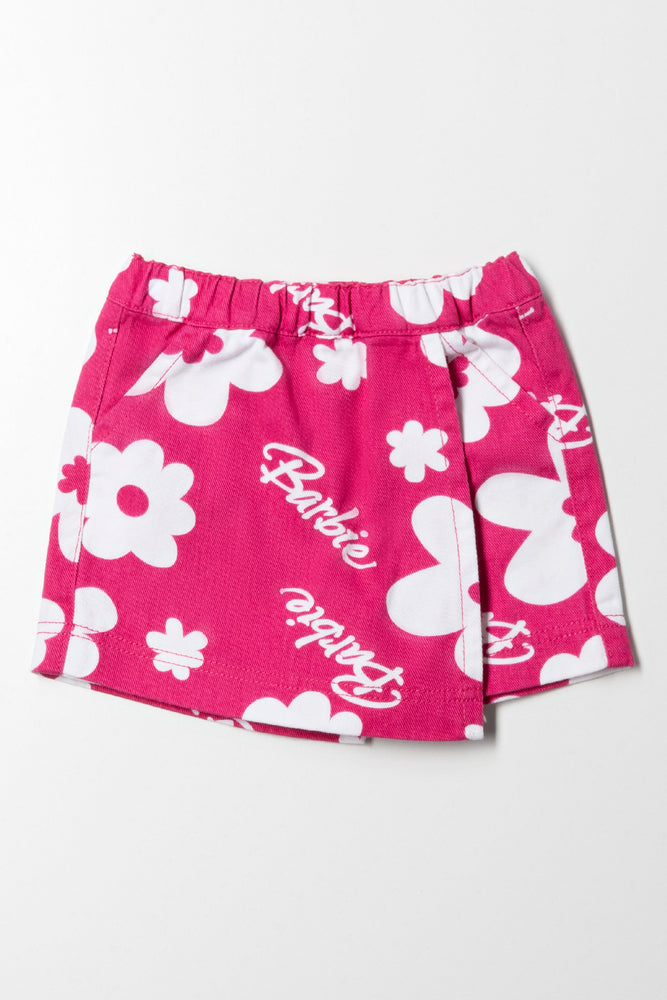 Barbie Denim Skort Pink