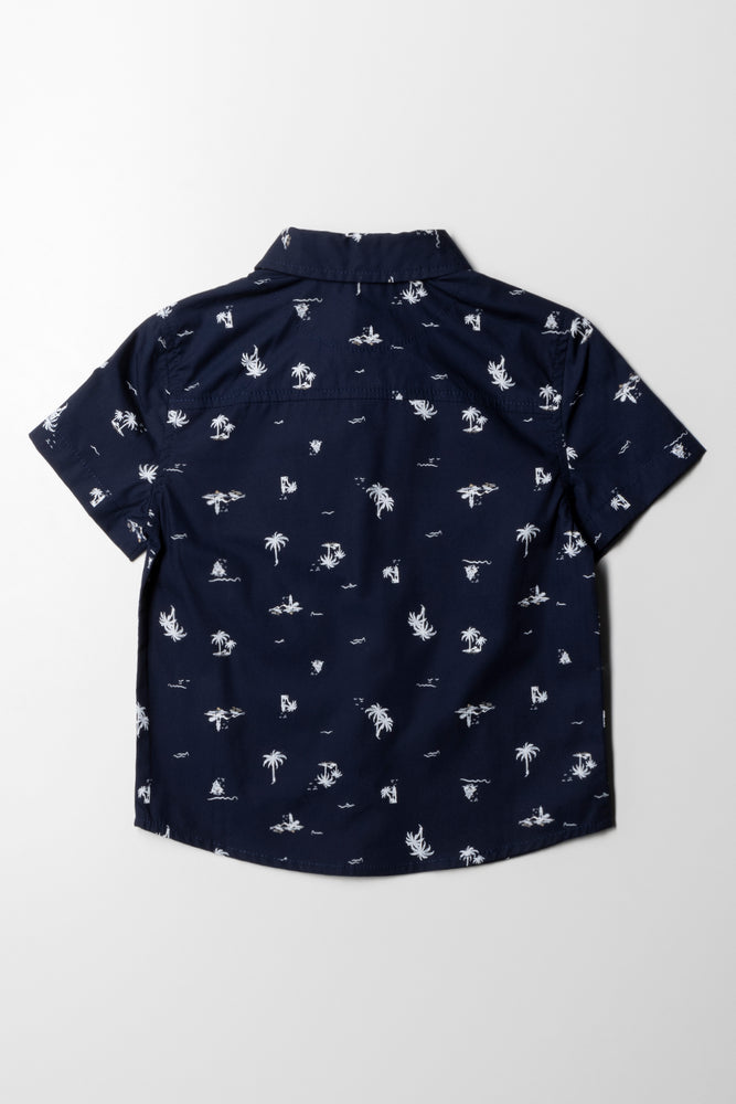 Short Sleeve Shirt Navy (2)