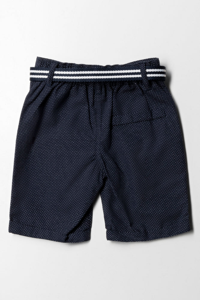 Chino Short With Belt Navy (2)