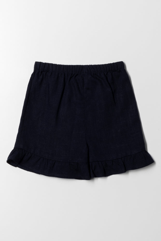 Frill Short Navy (2)