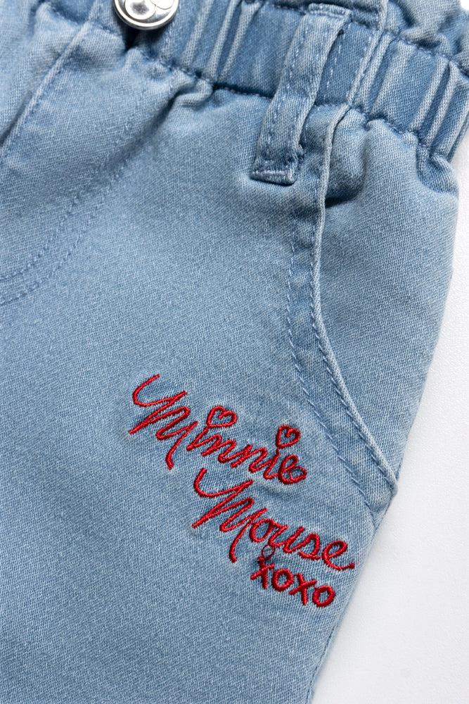 Minnie Mouse Paperbag Denim Jeans Blue (2)