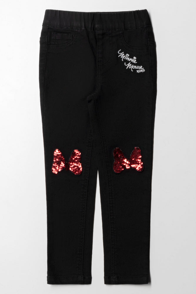 Minnie Mouse Jeggings Black