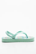 Heart Flip Flop Green