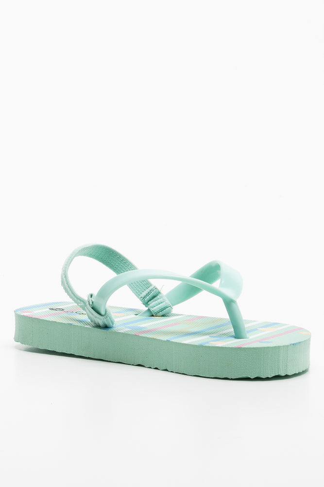 Heart Flip Flop Green