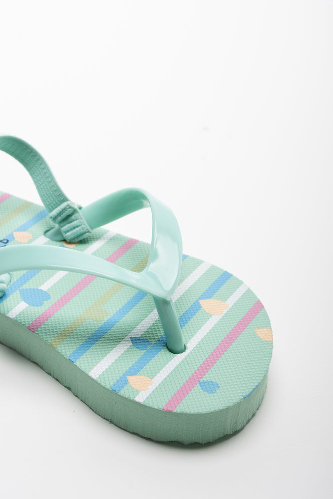 Heart Flip Flop Green (2)