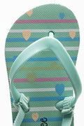 Heart Flip Flop Green (4)