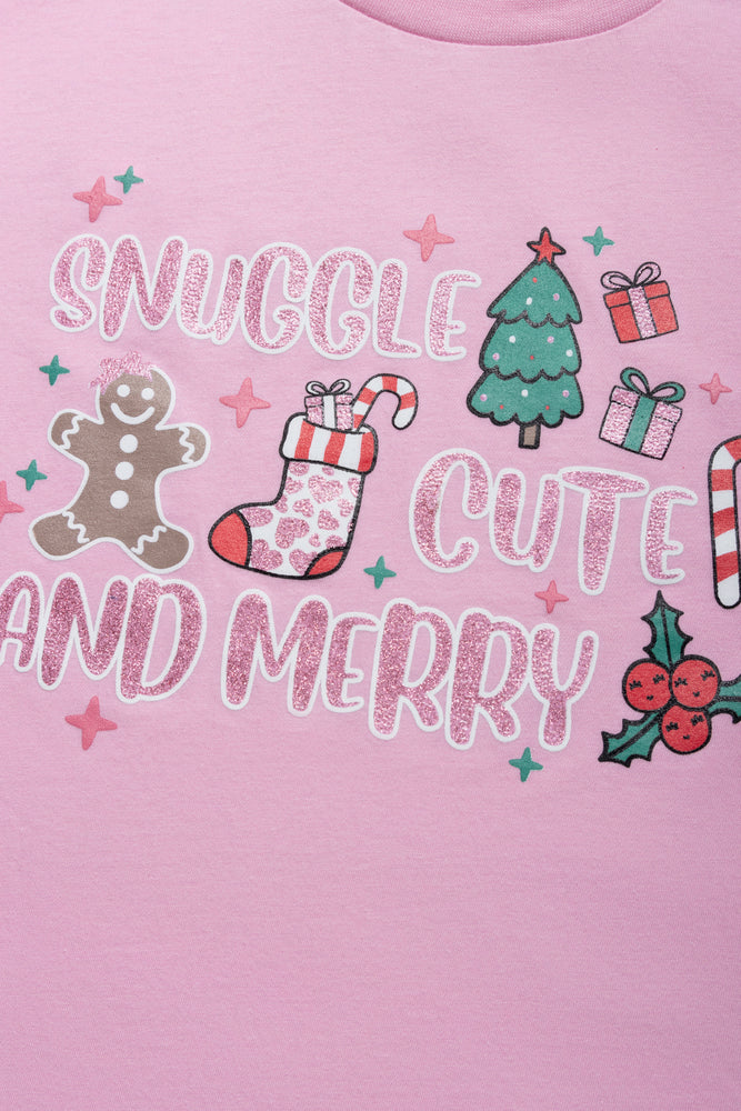 Christmas Short Set Pink