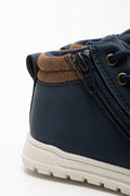 High Top Lace Up Sneaker Navy (3)