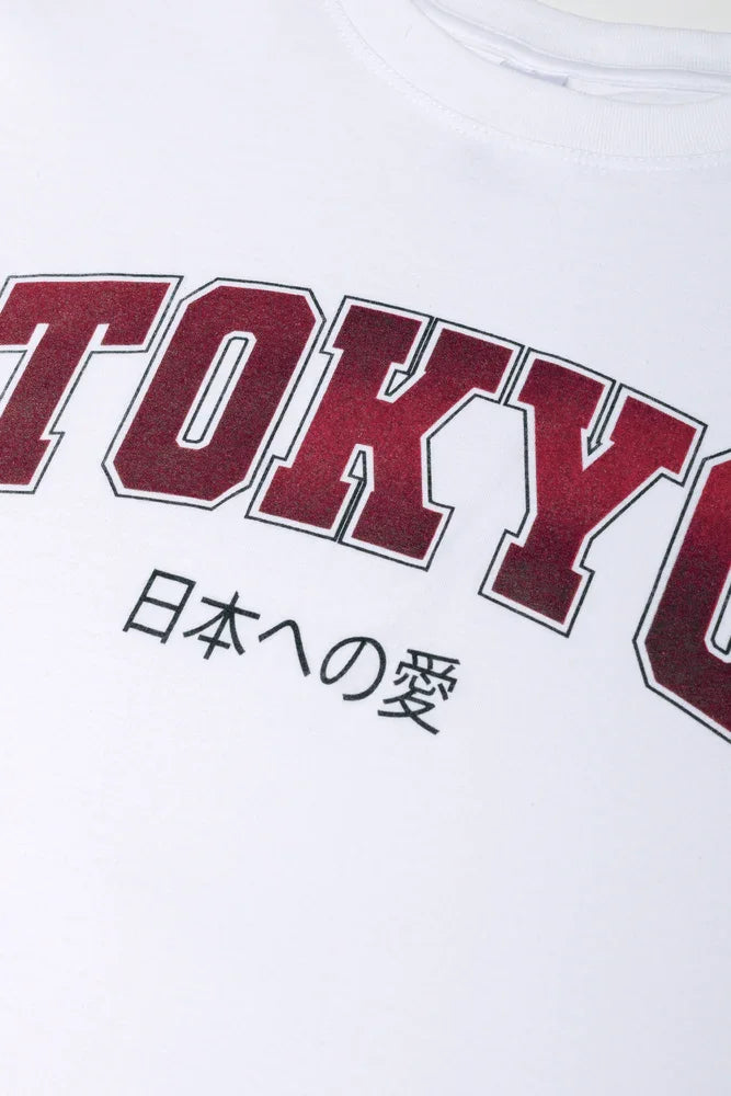 Tokyo Short Sleeve T-Shirt White (1)