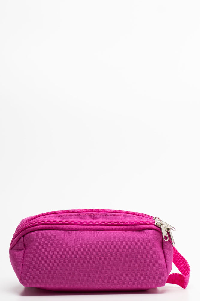 Extra Wide Pencil Bag Pink