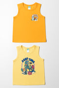 2 Pack Surf Sleeveless T-Shirts Yellow