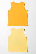 2 Pack Surf Sleeveless T-Shirts Yellow (3)