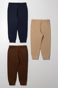 3 Pack Trackpants Navy, Natural And Brown (2)