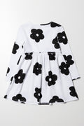 Fit and Flare Rib Dress White (2)