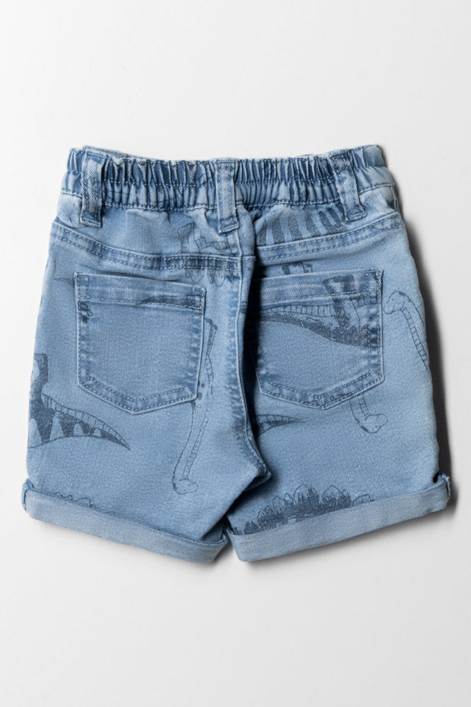 Dinosaur Denim Short Blue (2)