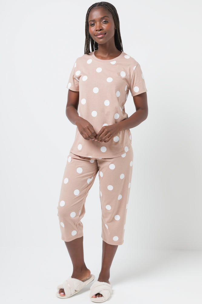 Spot Capri Pyjamas Natural