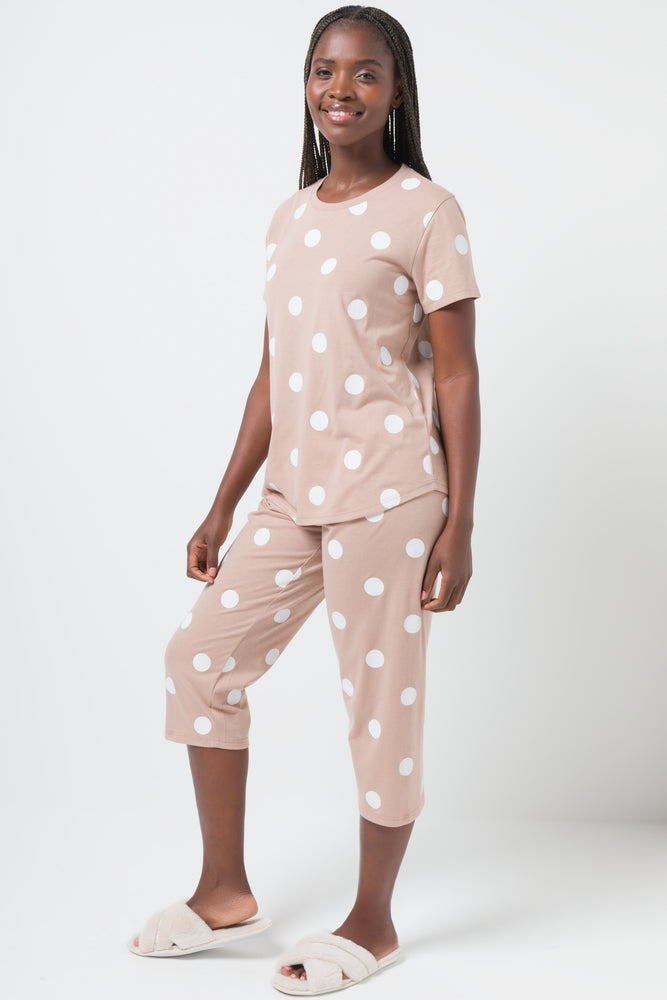 Spot Capri Pyjamas Natural
