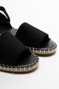 Espadrille Sandal Black (2)