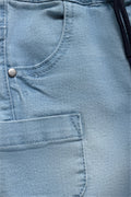 Denim Short With Pockets Blue (1)