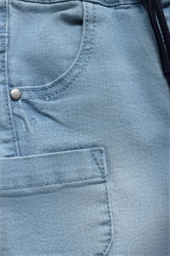 Denim Short With Pockets Blue (1)