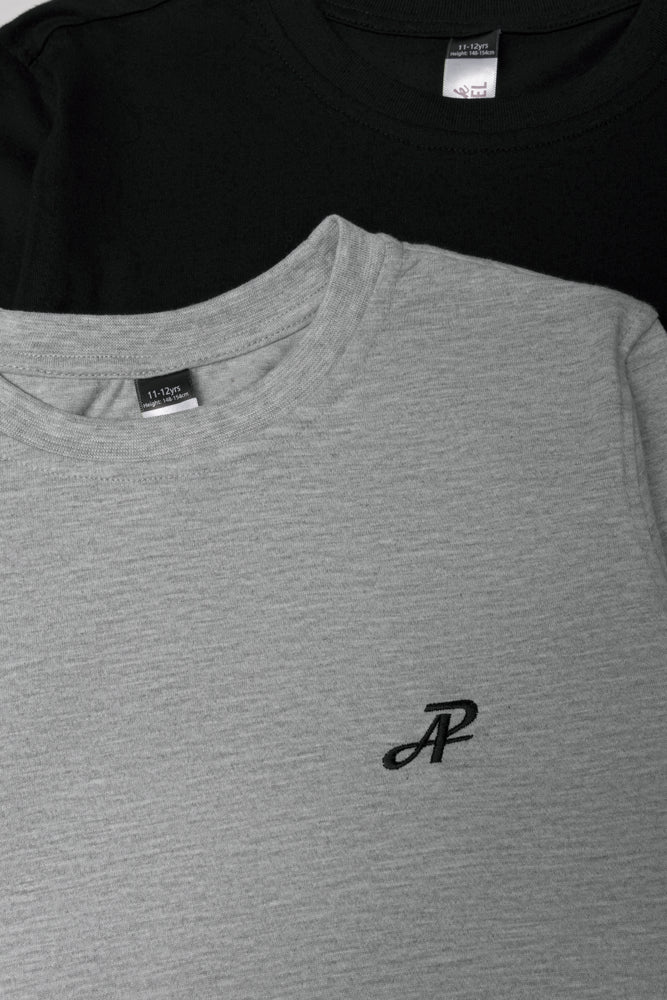 2 Pack Long Sleeve T-Shirts Black And Grey