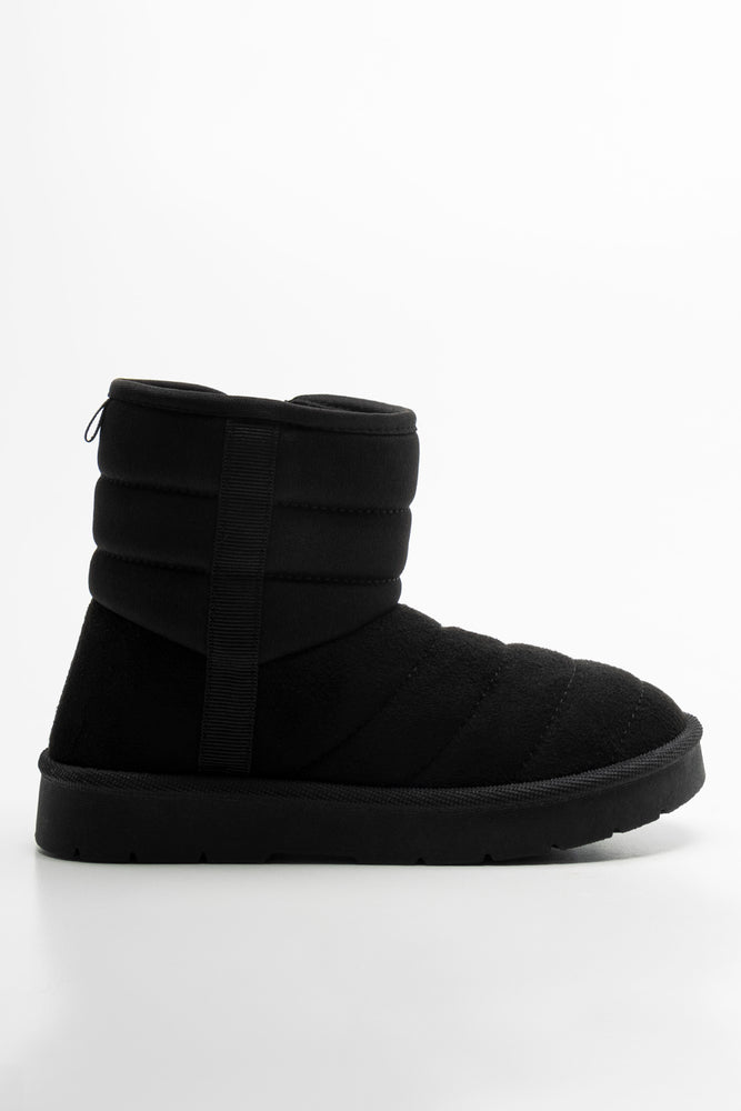 Quilted Boot Black