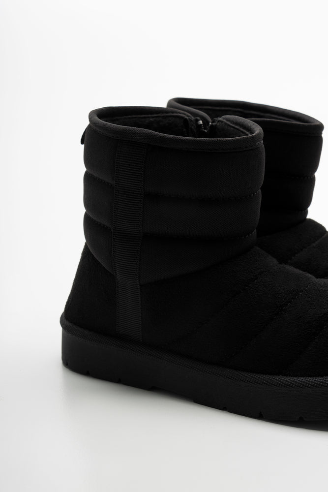 Quilted Boot Black (2)