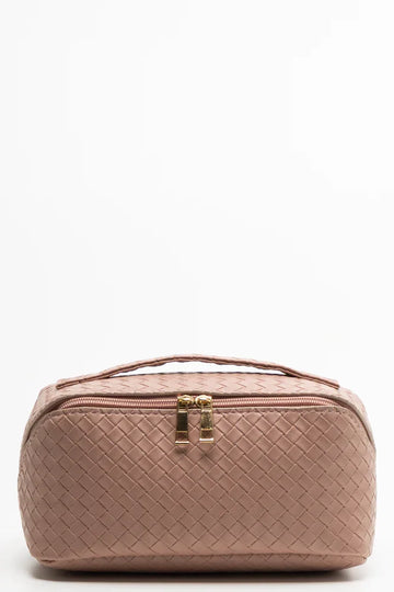 Plaited Toiletry Bag Light Pink