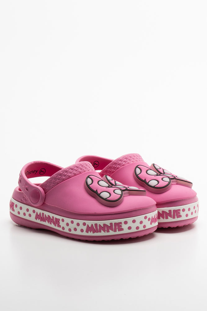 Minnie Mouse Bow Clog Pink