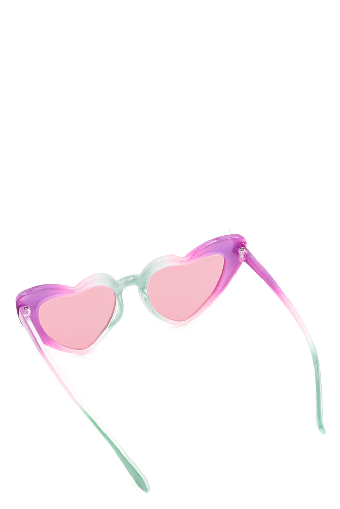 Heart Sunglasses Lilac (1)