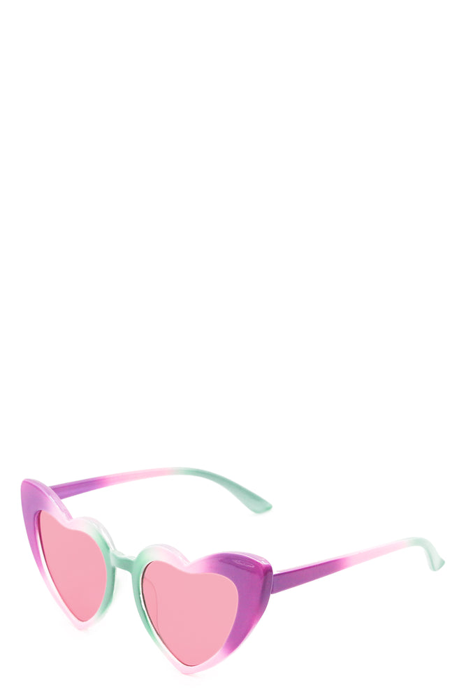 Heart Sunglasses Lilac (2)