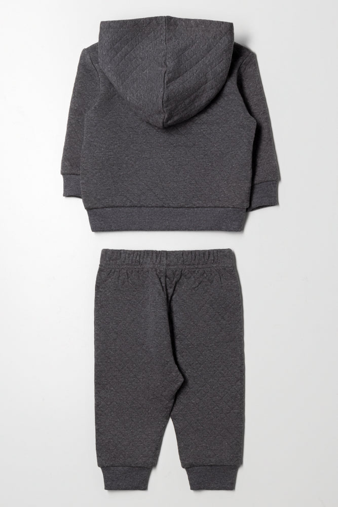 Hooded Tracksuit Dark Grey (3)