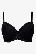 Plus Size 2 Pack Lace Balconette Bras Black And Natural (2)