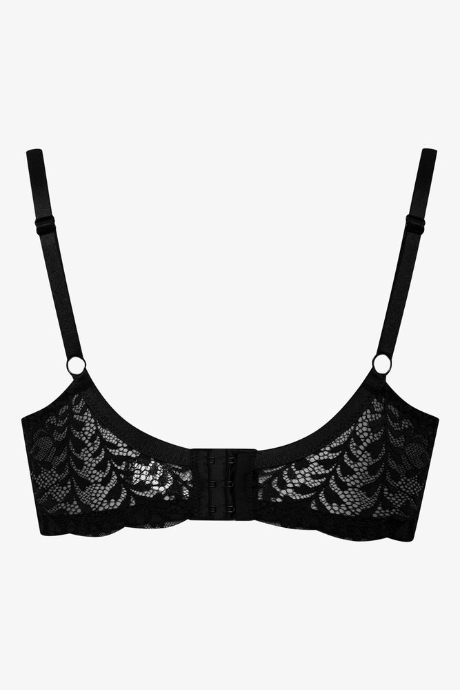 Plus Size 2 Pack Lace Balconette Bras Black And Natural (3)