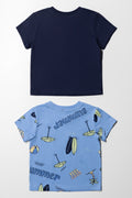 2 Pack Sun And Fun T-Shirts Blue (3)