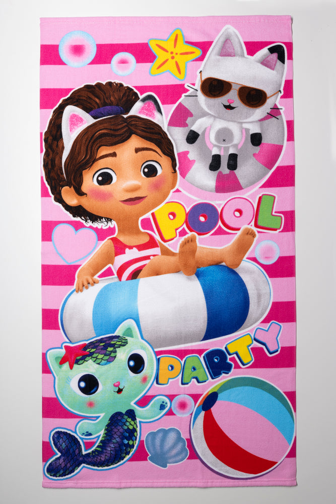 Gabby's Dollhouse Beach Towel Multi