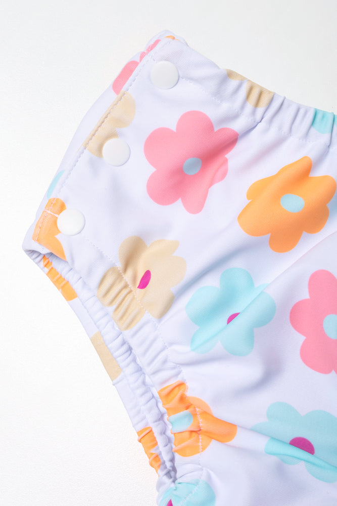 2 Pack Flower Swim Nappies Pink (2)