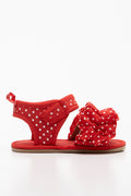 Frill Sandal Red