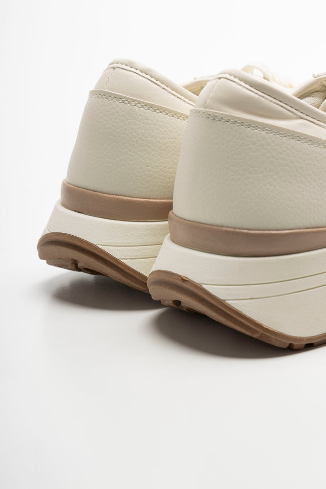 Lace Up Trainer Cream (3)