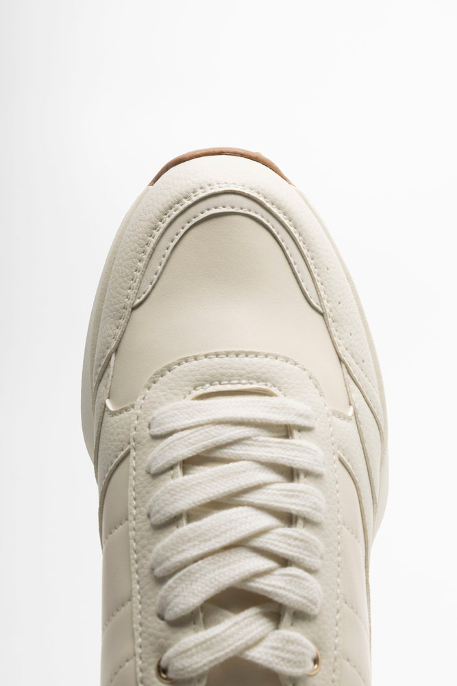 Lace Up Trainer Cream (4)