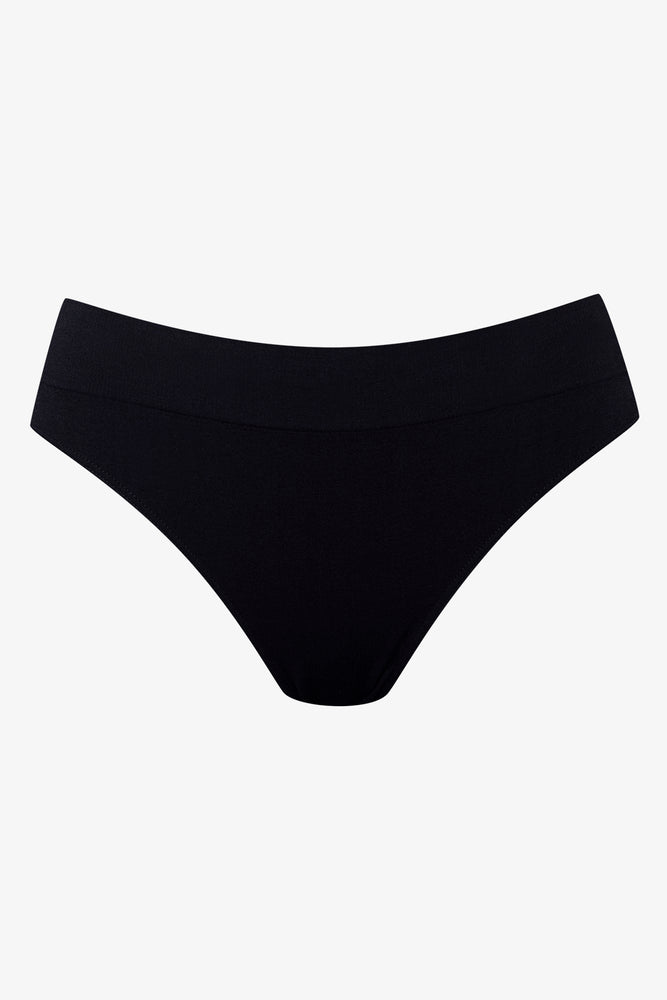 3 Pack Seamfree Lace Brazillian Panties Black And Natural
