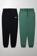 2 Pack Trackpants Green And Black