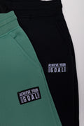 2 Pack Trackpants Green And Black (1)