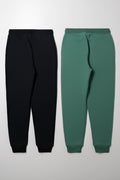 2 Pack Trackpants Green And Black (2)
