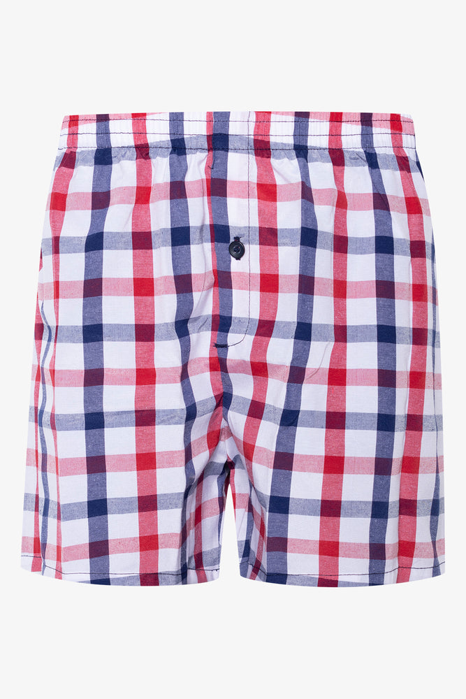 Woven Boxers Red And Navy (2)
