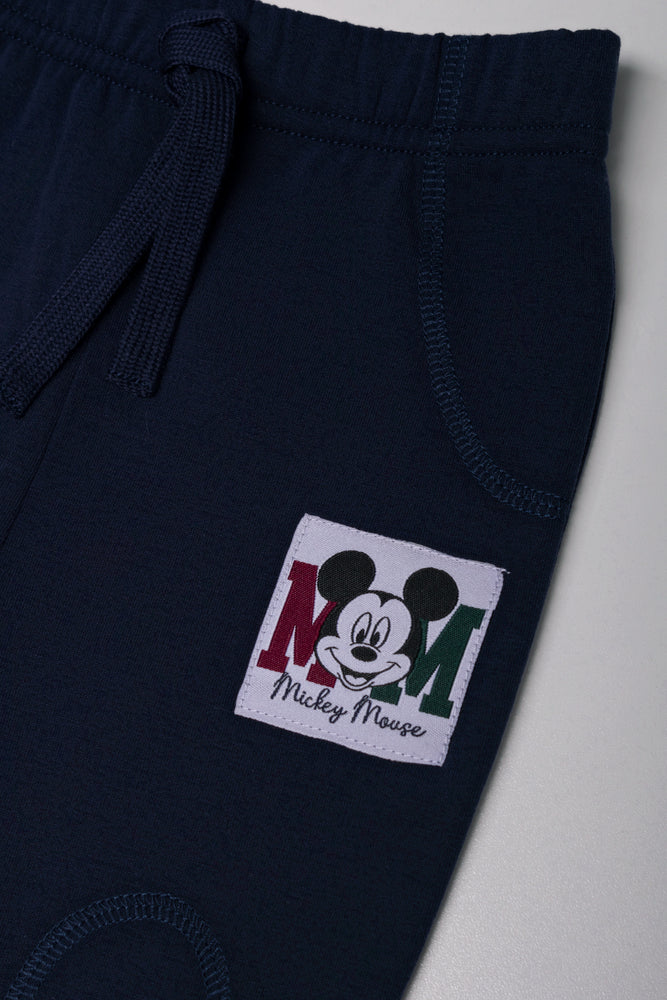 Long Sleeve Mickey Mouse Set Navy (2)